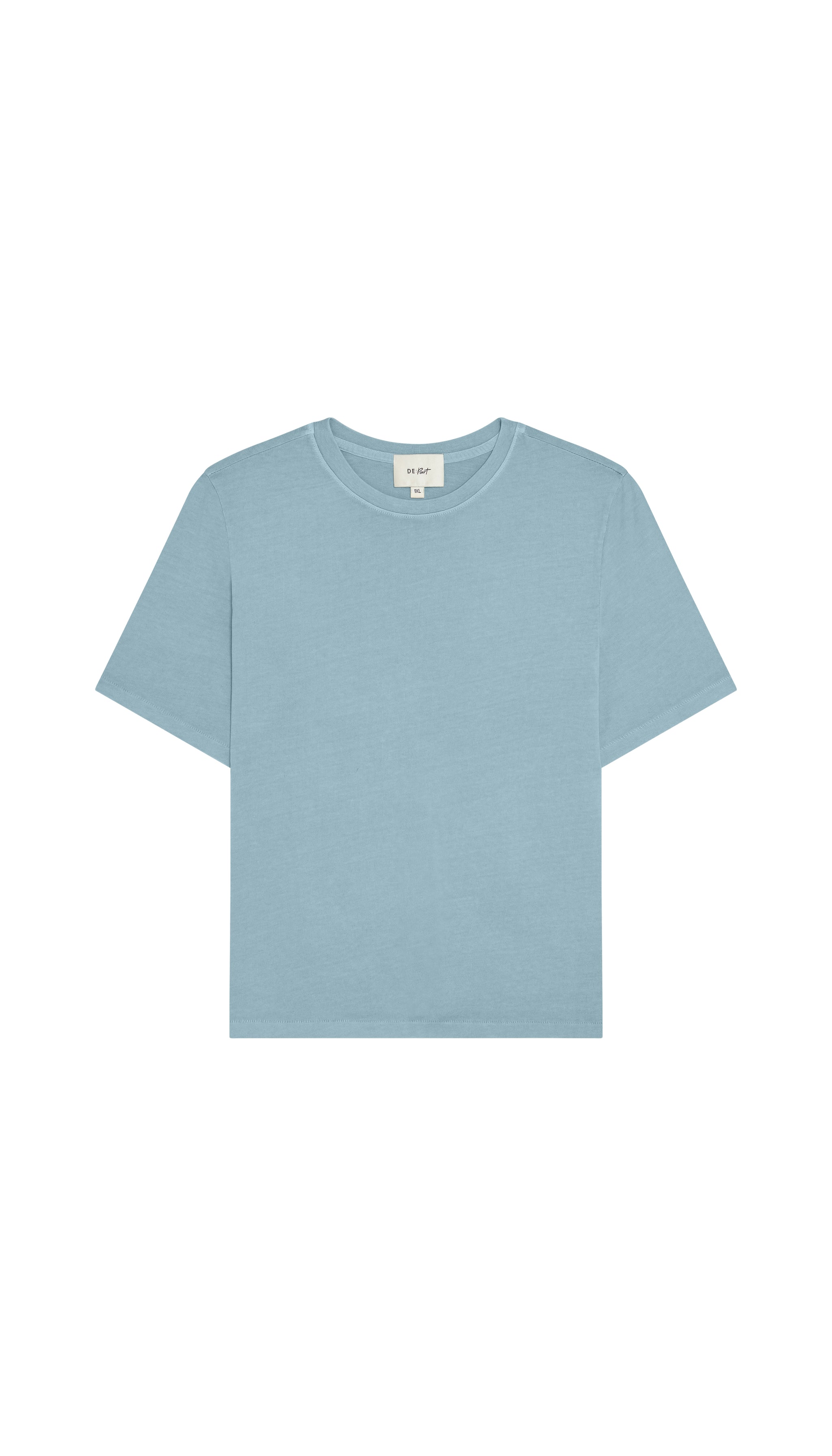 Light blue t-shirt on a white background