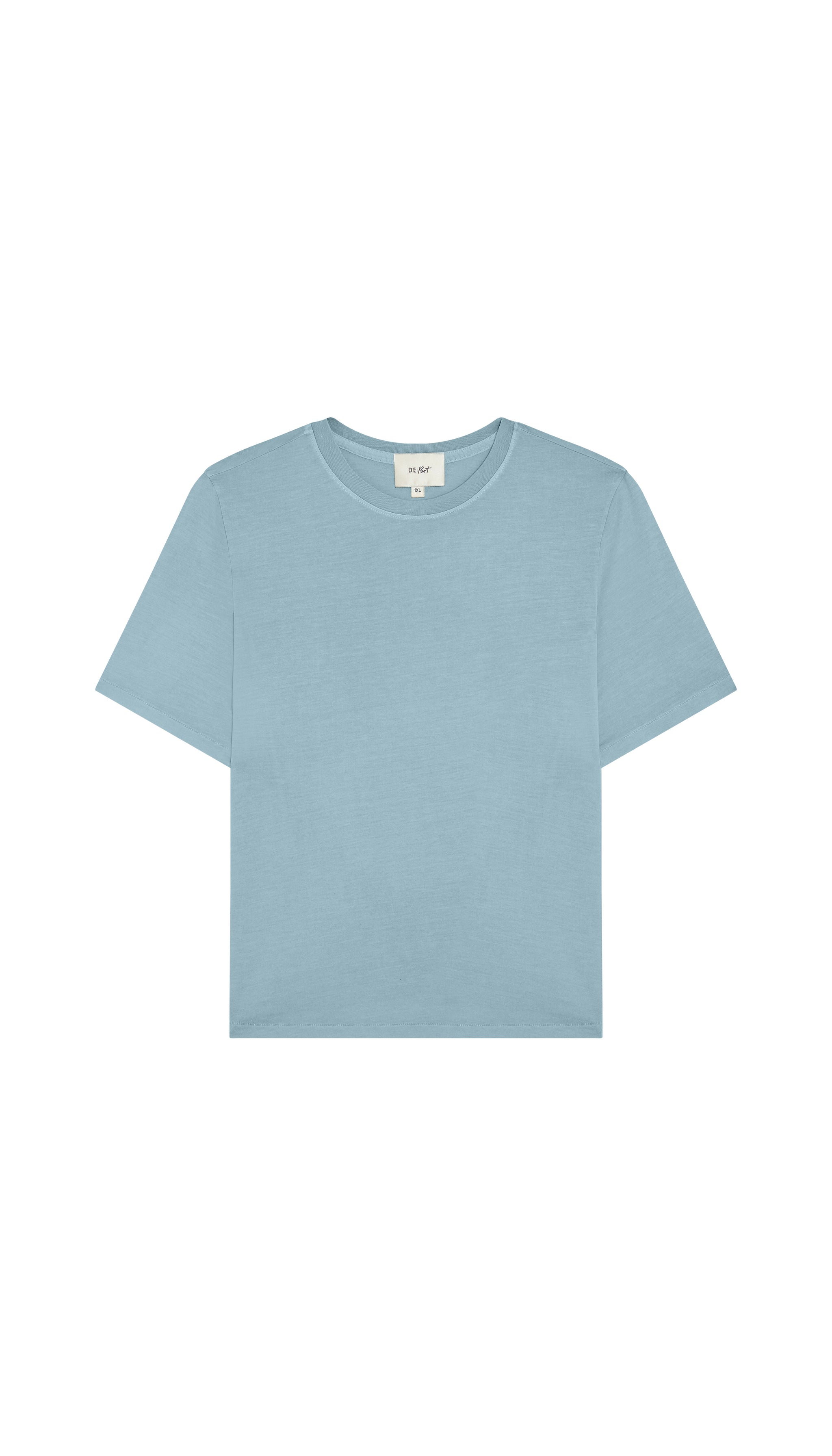 Light blue t-shirt on a white background
