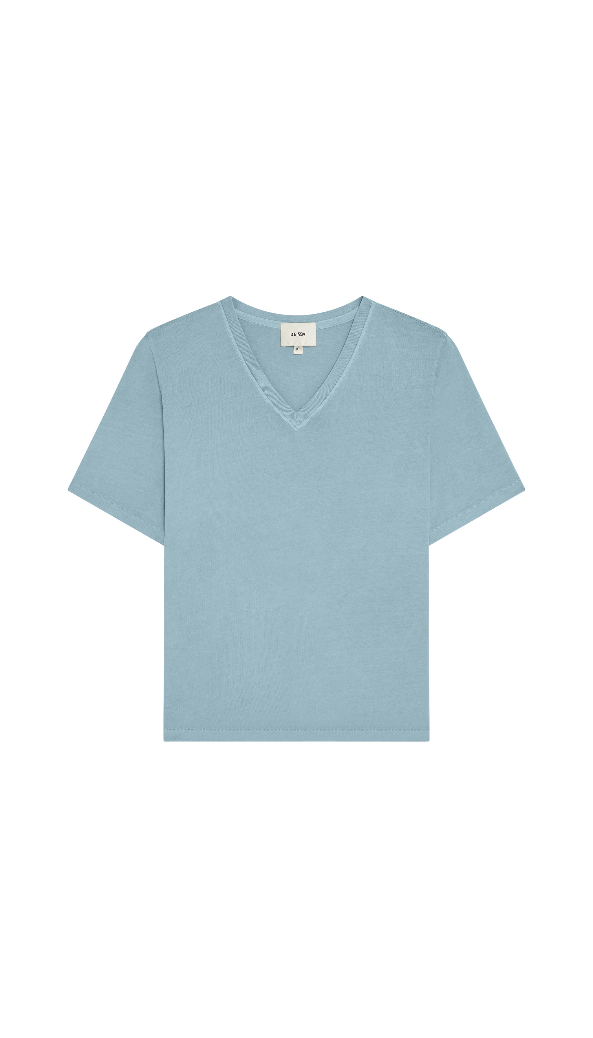 Light blue t-shirt on a white background