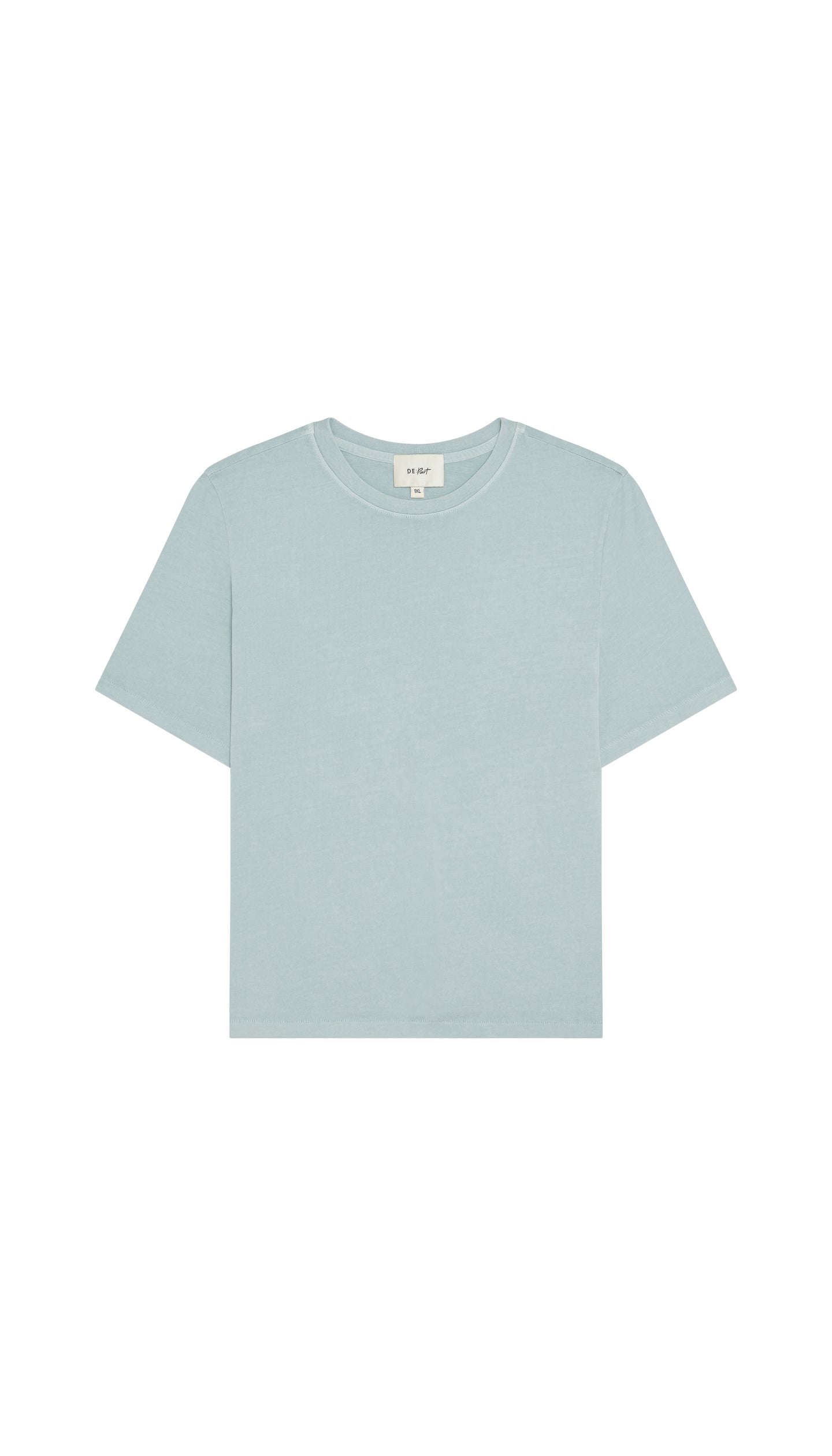 DePart light blue crew neck t-shirt on a white background