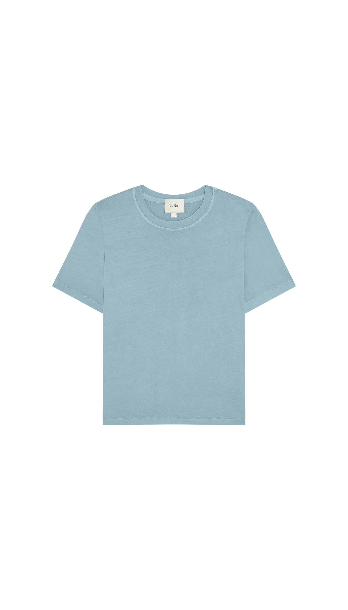 Light blue t-shirt on a white background