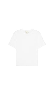 DePart white crew neck t-shirt on a white background