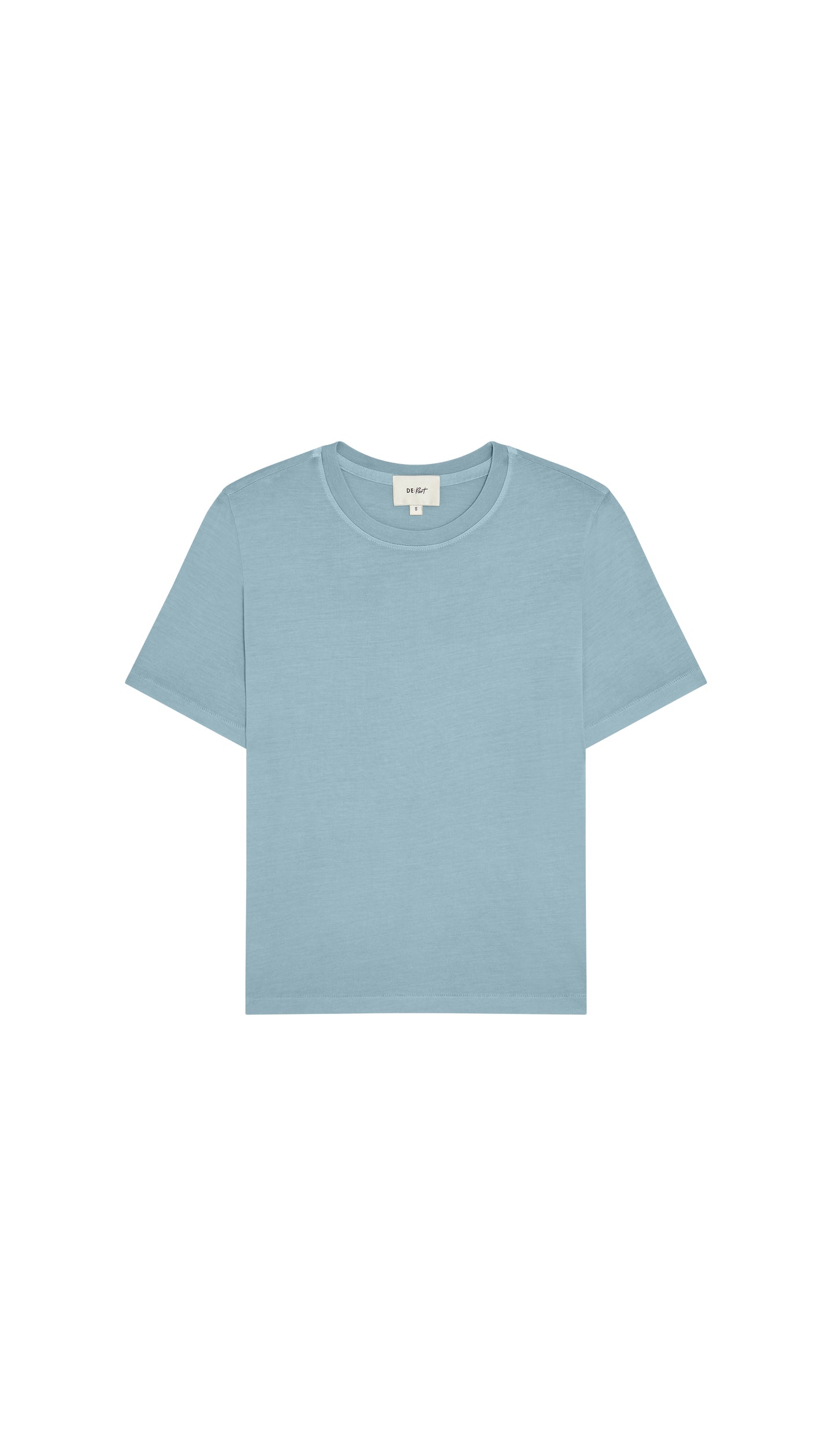 Light blue t-shirt on a white background