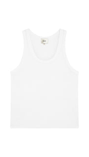 White tank top on a white background