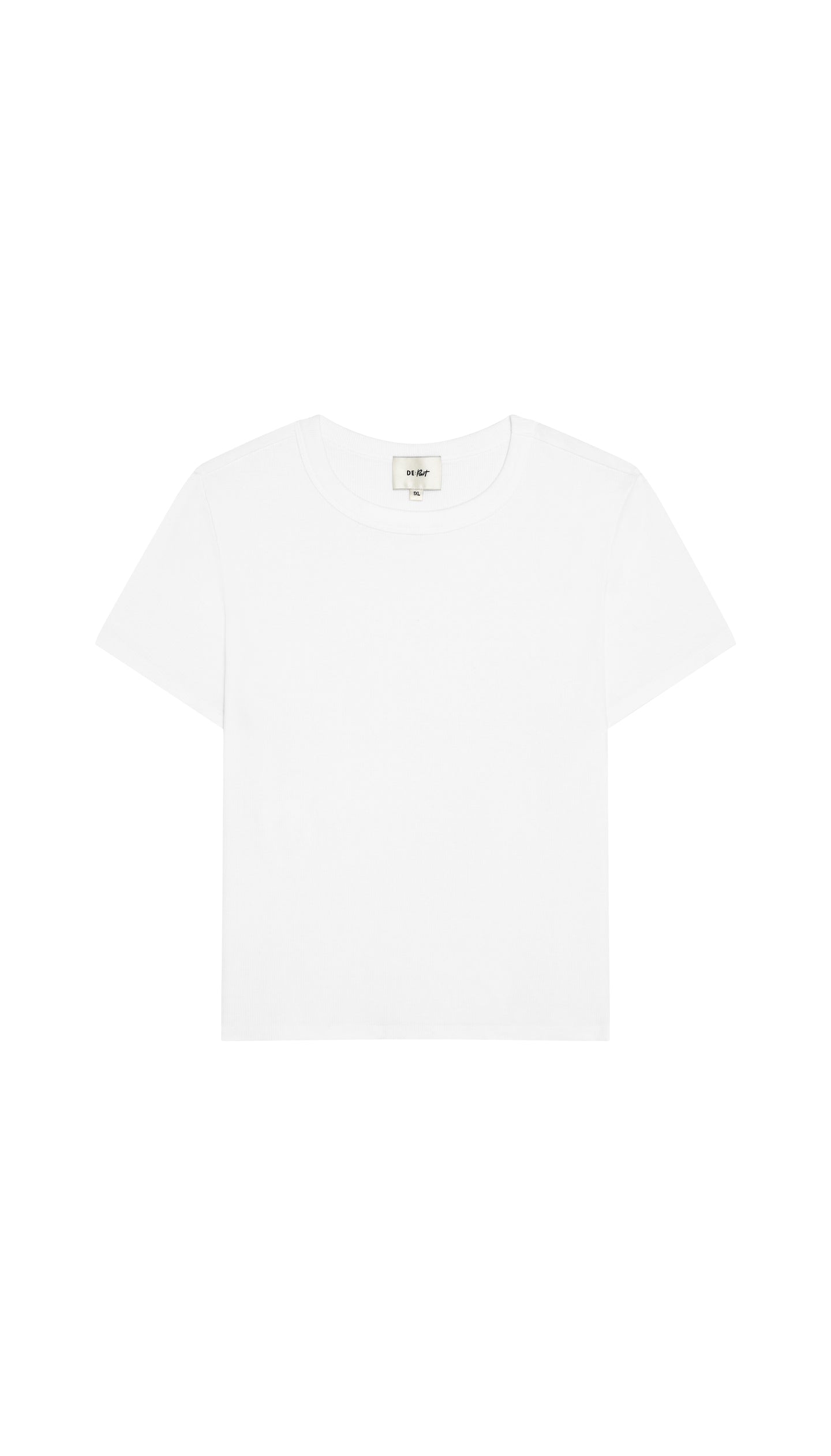 White t-shirt on a white background