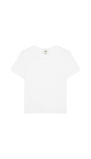White t-shirt on a white background