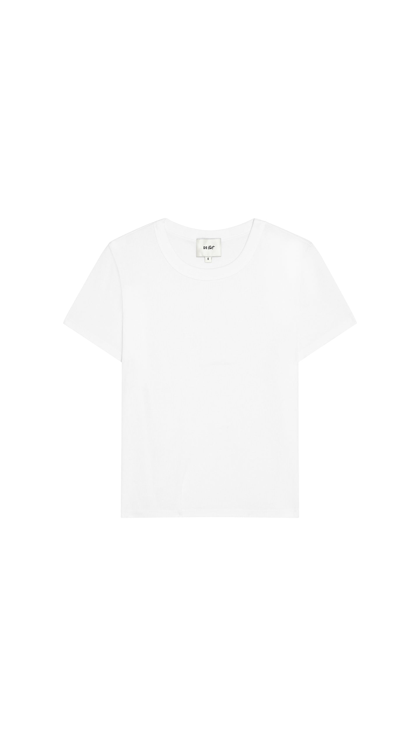 White t-shirt on a white background