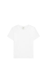White t-shirt on a white background