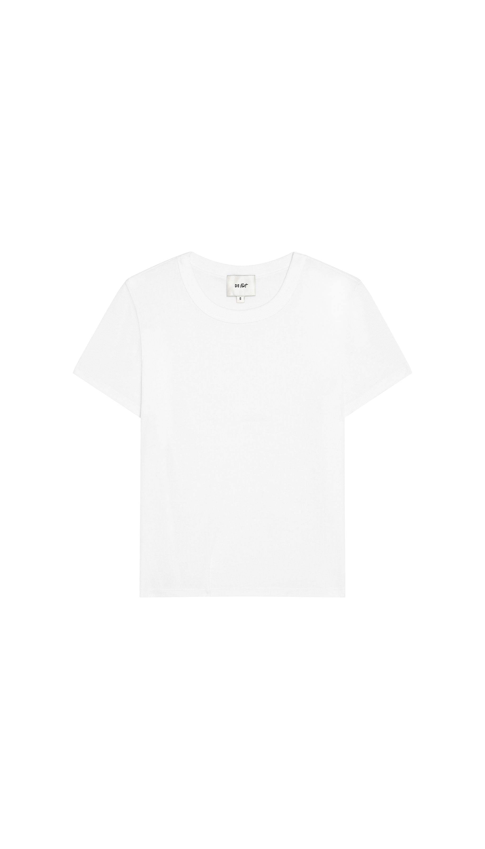 White t-shirt on a white background