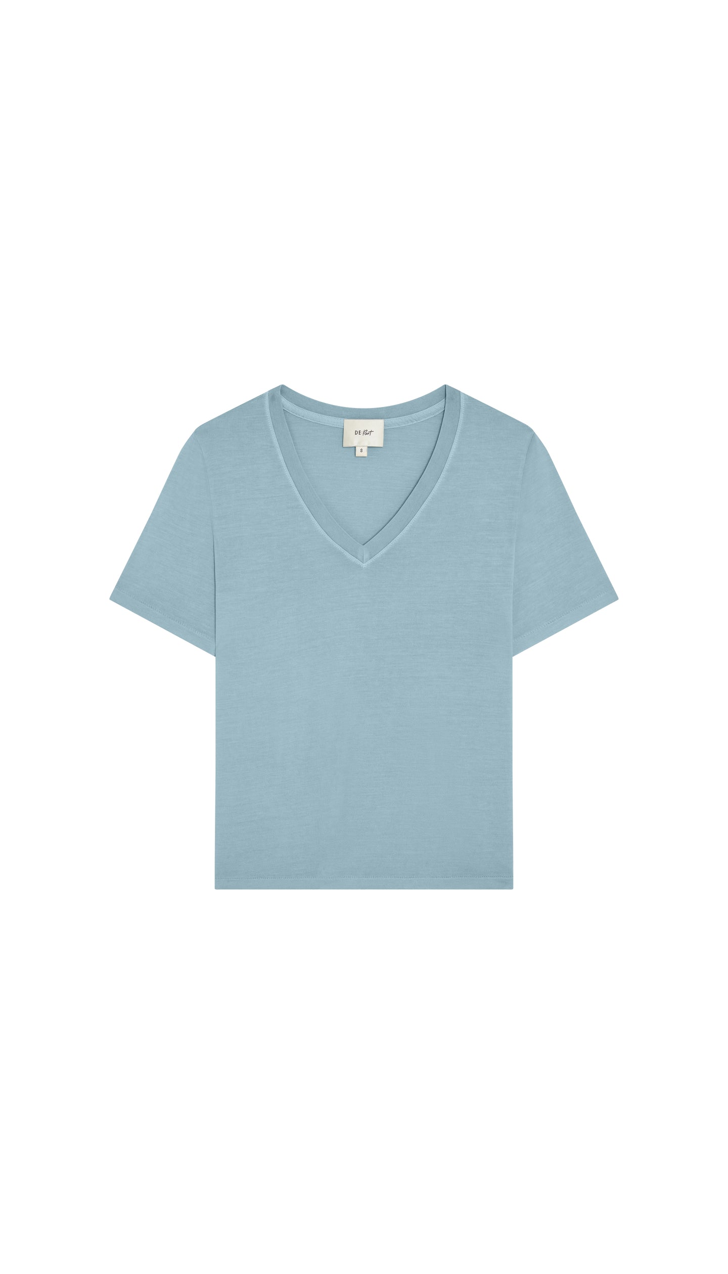 Light blue t-shirt on a white background
