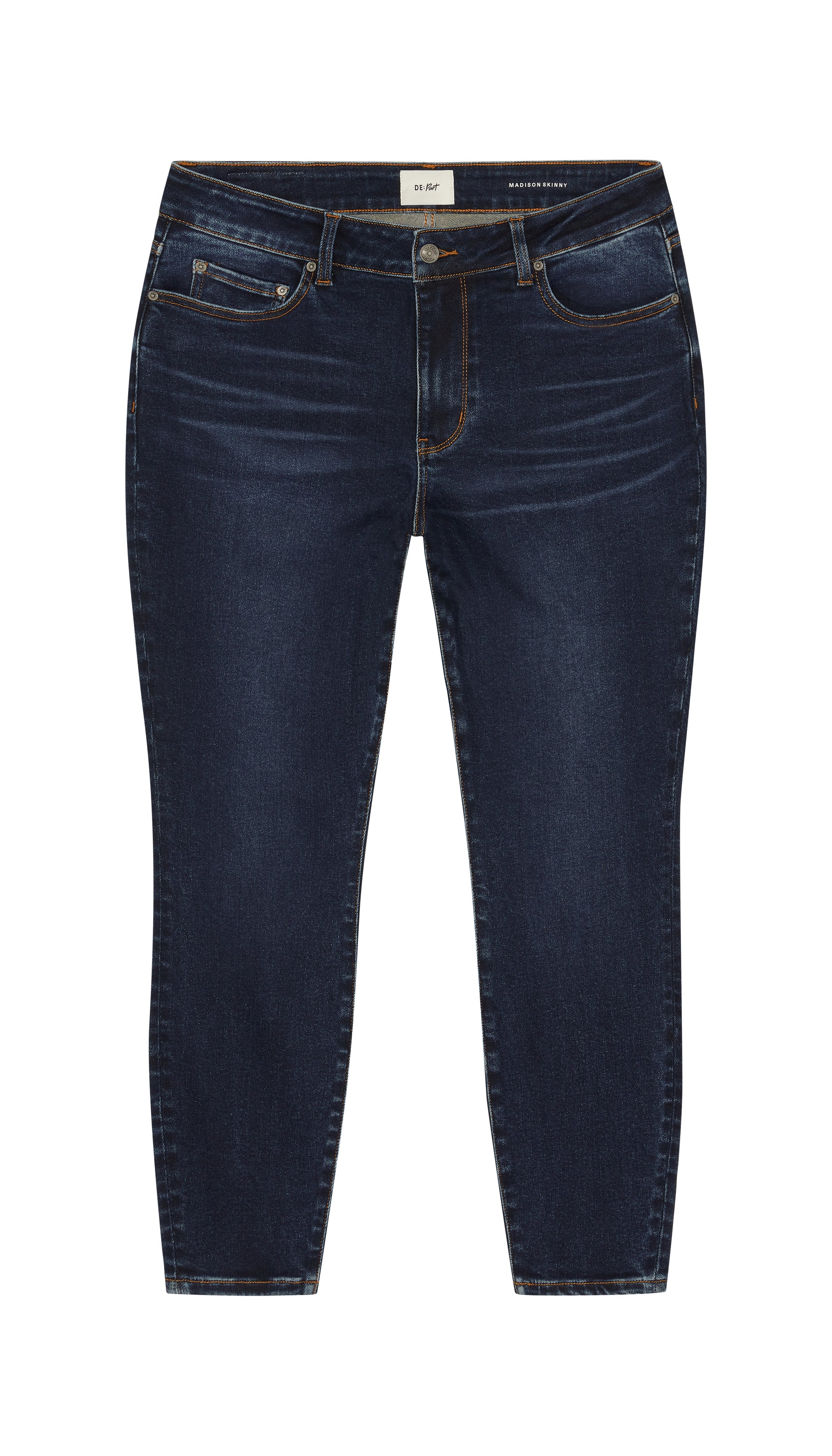 DePart Dark blue skinny jeans flat on a white background size 16W