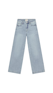 Light blue Ferris jeans flat on a white background