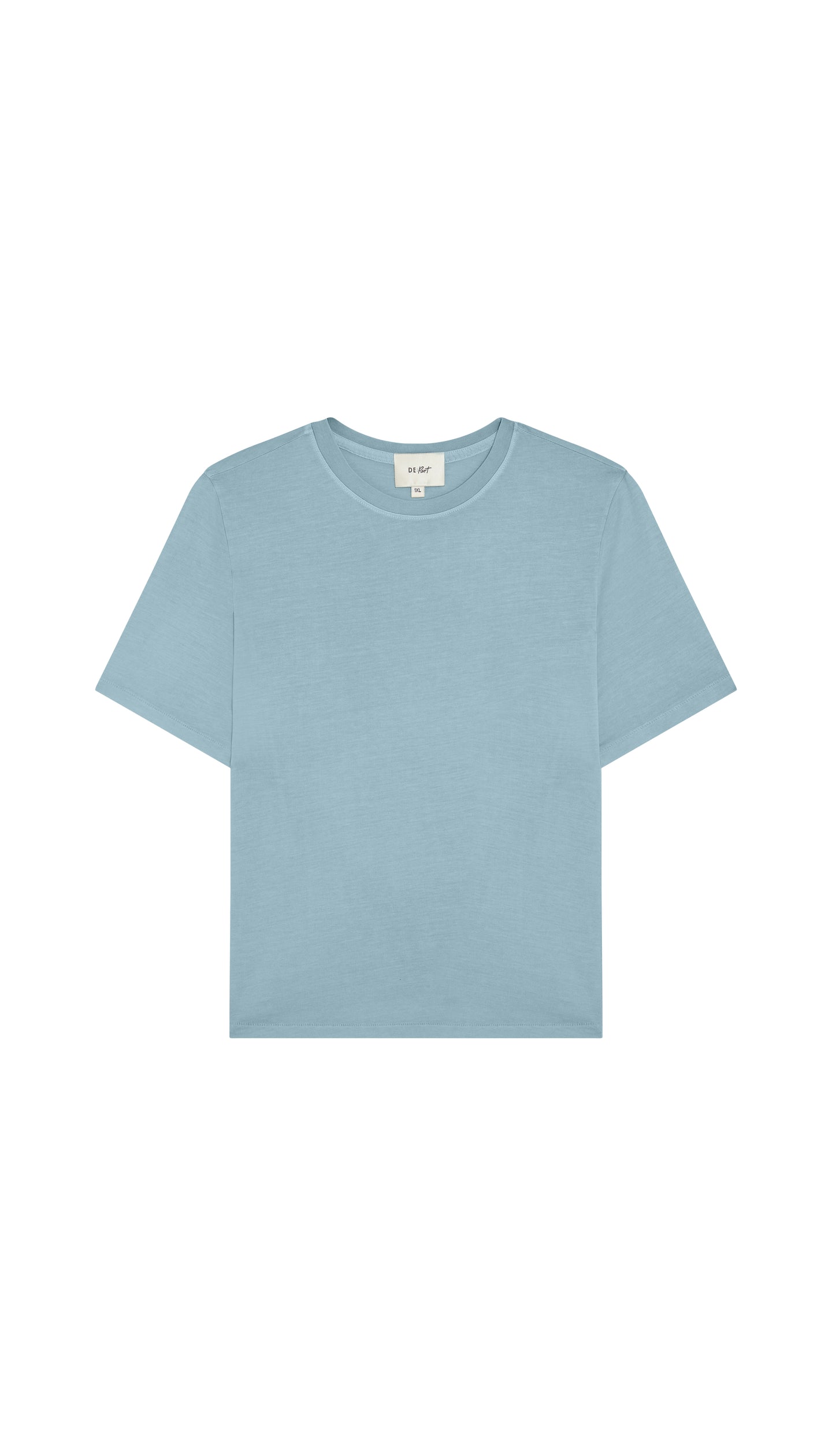 Light blue t-shirt on a white background