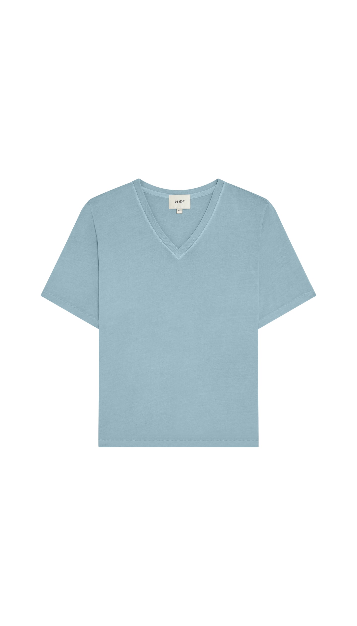 Light blue t-shirt on a white background