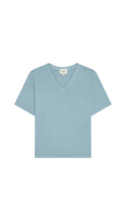 Light blue t-shirt on a white background